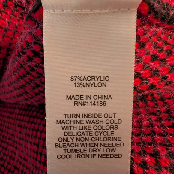 Nwt Juicy Couture Black and Red Sweater - Picture 6 of 10